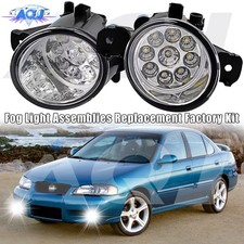 For Nissan Sentra 1982-2025 LED Front Bumper Fog Light Lamp Driver&Passenger