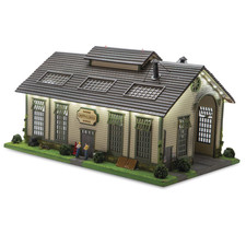 HO Scale Cripple Creek Engine House Works, LED LIGHTS, Building, Train Accessory