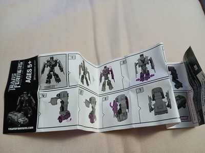 TRANSFORMERS PRIME Crankcase INSTRUCTION BOOKLET 2010 Insert Directions