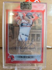 2022 Topps Clearly Authentic Autographs - Gavin Sheets #CAA-GS Red /50 (AU, RC)