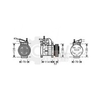 Kompressor Klimaanlage FüR Jeep Grand Cherokee I 5.2 4X4 5.2I