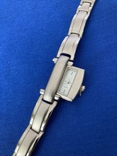 Yves Rocher Women's Watch Hidden Slide Silver Tone Quartz Analog Untested