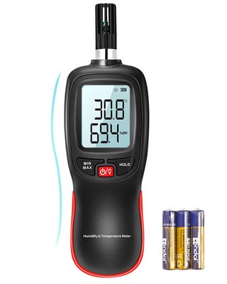 APOMONO WT83 Temperatur Feuchtigkeitsmessgerät, hochpräzises Thermometer Hygrometer