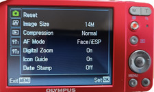 Olympus VG120 14.0MP Digital Compact Camera Red HD Movie