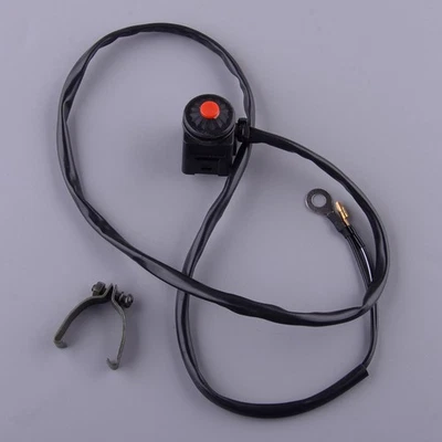 Engine Kill Stop Switch Button Fit For Kawasaki KX100 KX125 KX250 KX400 KX420 - Photo 1/4