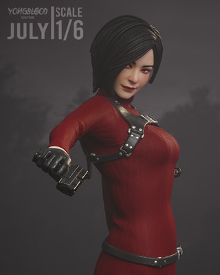Ada Wong Figurine Resident Evil Hand Painted Model / DIY Kit 11 pcs