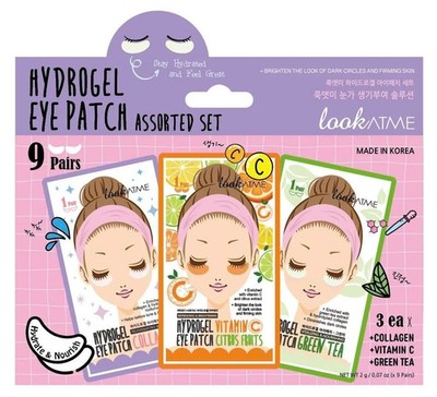LOOK AT ME Hydrogel Eye Patch Set (9 pairs)   Collagen, Vitamin C & Green Tea