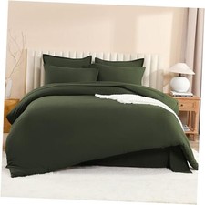 California King Size Comforter Set California King 104"x96" Dark Olive Green