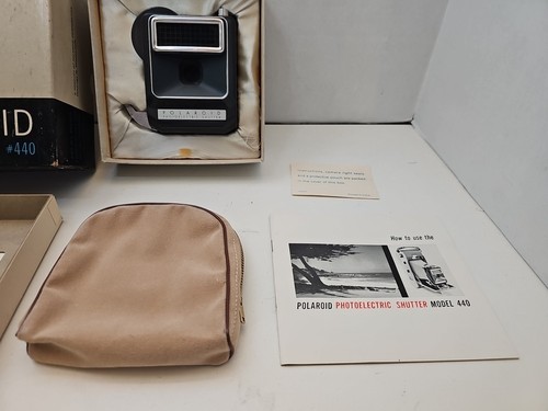 POLAROID CAMERA PHOTOELECTRIC SHUTTER #440 - ELECTRIC EYE- Box ,Manual, Bag - Picture 6 of 10
