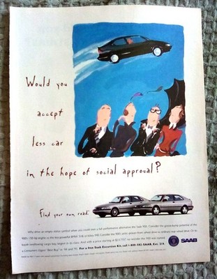 1995 Saab 900 Print Ad