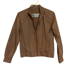 Vintage Members Only Europe Craft Women's Brown Jacket Size 9/10 Classic Full Zp