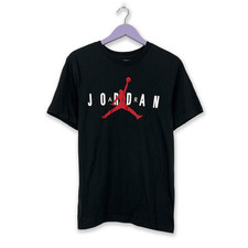 Jordan T Shirt schwarz Baumwolle mit Print - Größe M Herren