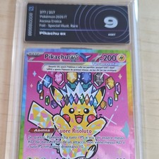Pokémon Pikachu ex 277/217 Ascesa Eroica IT Foil SIR 2026 AIGrading 9
