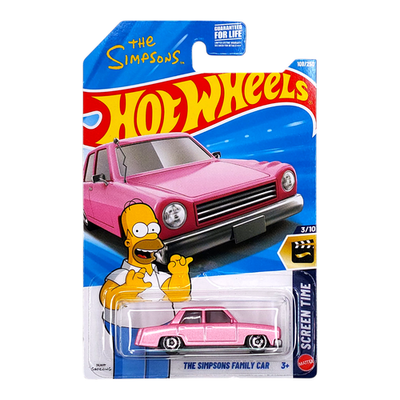 #ad HOTWHEELS The Simpsons Family Car Pink Screen Time Mainline JJJ68 2026 $3.49