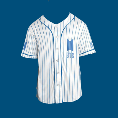 BTS Blue Jersey Army Merch Fanmade Shirt Kpop Arirang Concert