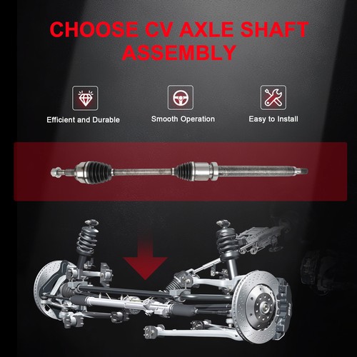 2x Auto Trans Front For Ford Focus 2012-2018 2.0L 1999CC 122Cu L4 CV Axle Shafts - Afbeelding 2 van 7