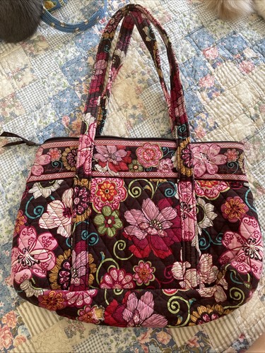 Vera Bradley pink mod floral tote bag