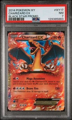 2014 POKEMON XY BLACK STAR PROMO CHARIZARD EX #XY17 PSA 7 NM