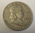 1954 Franklin Half Dollar Silver  Lot 198