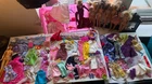 Huge Vintage Lot Barbie Clothes pairs of shoes dolls & case