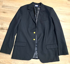 NWOT Lands End boys 20 Blazer Jacket School Uniform Formal Black