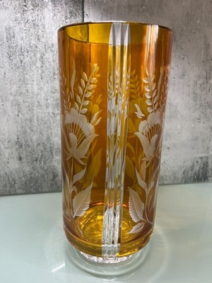 Glaskunst dekorative schwere (3,15 KG) Glas Vase (Guter Zustand)