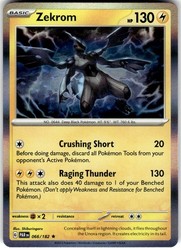 Zekrom 066/182 Paradox Rift Holo Rare