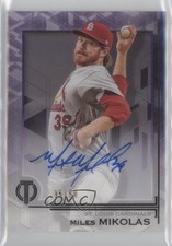 2019 Topps Tribute Tribute Auto Purple /50 Miles Mikolas #TA-MM Auto 1u6
