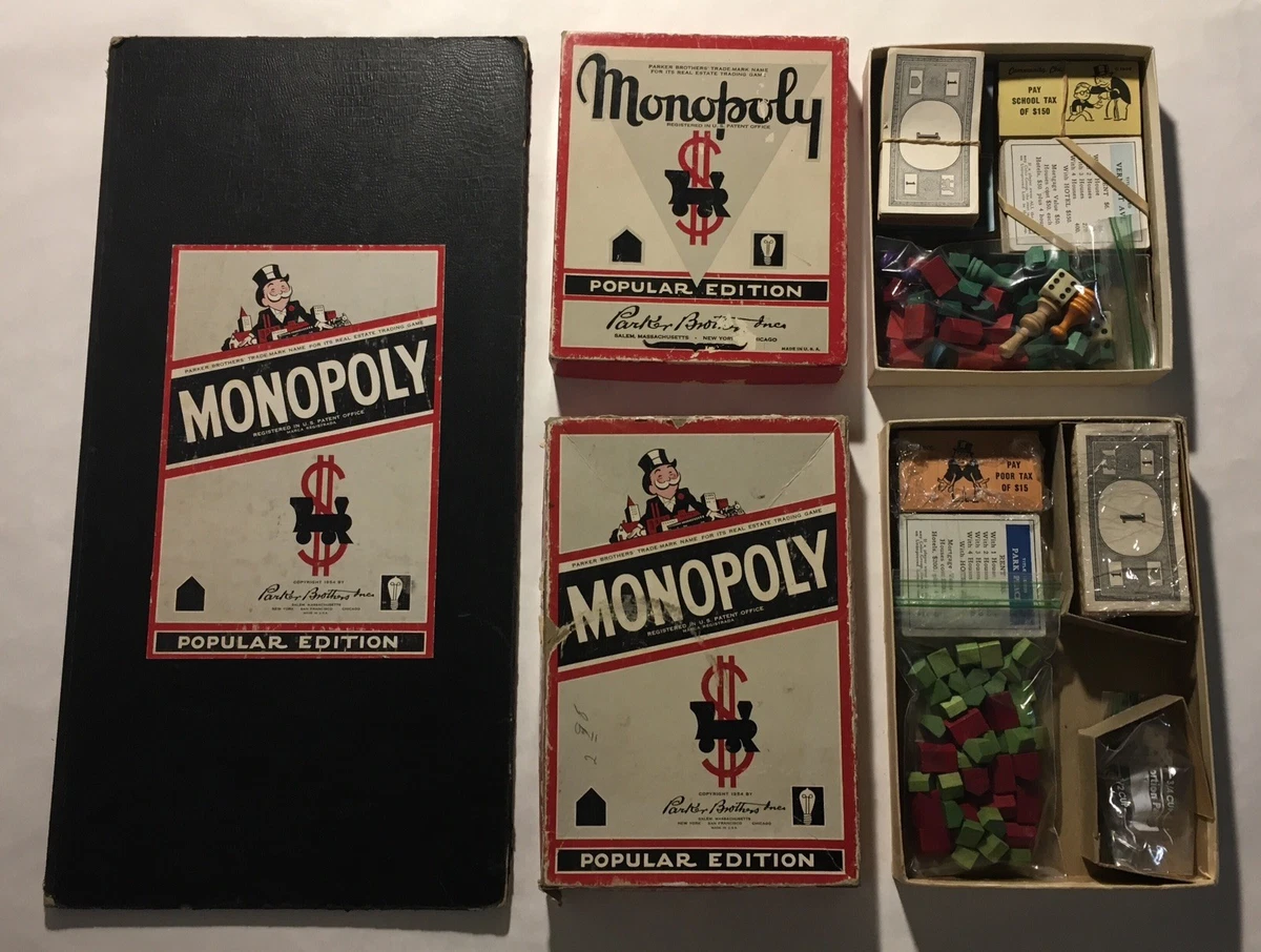 Monopoly Board 1954 Vintage Manufacture Board & Traditional Games