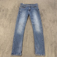 Levis 502 Jeans Mens 29X32 Fits 29x29 Dark Blue Medium Wash Regular Taper Fit