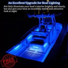 Botepon Upgraded Boat Interior Lights Marine LED IP67 Waterproof Blue