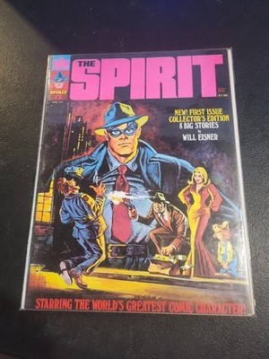 Vintage Spirit Magazine Comic Book #1 Will Eisner Warren Comics 1974 Nice Copy
