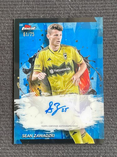 Sean Zawadzki 2024 Topps Finest MLS Auto Blue 61/75 #BA-SZ