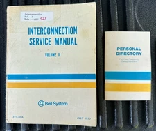 July 1977 Bell System Interconnection Service Manual Vol II & Personal Directory