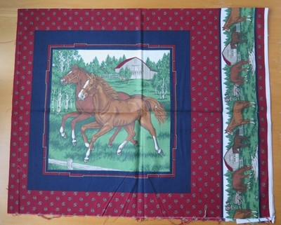 Patchworkstoff - Panel - Pferde - VIP Cranston Print  - 4