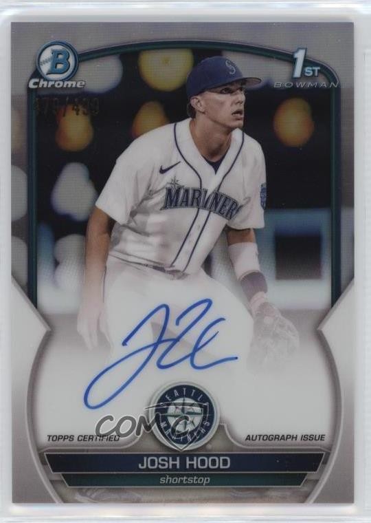 2023 Bowman Chrome Prospect Refractor 479/499 Josh Hood #CPA-JHD Auto 0au4
