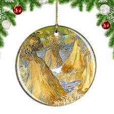 Van Gogh Sheaves of Wheat Painting Christmas ornament city travel souvenir