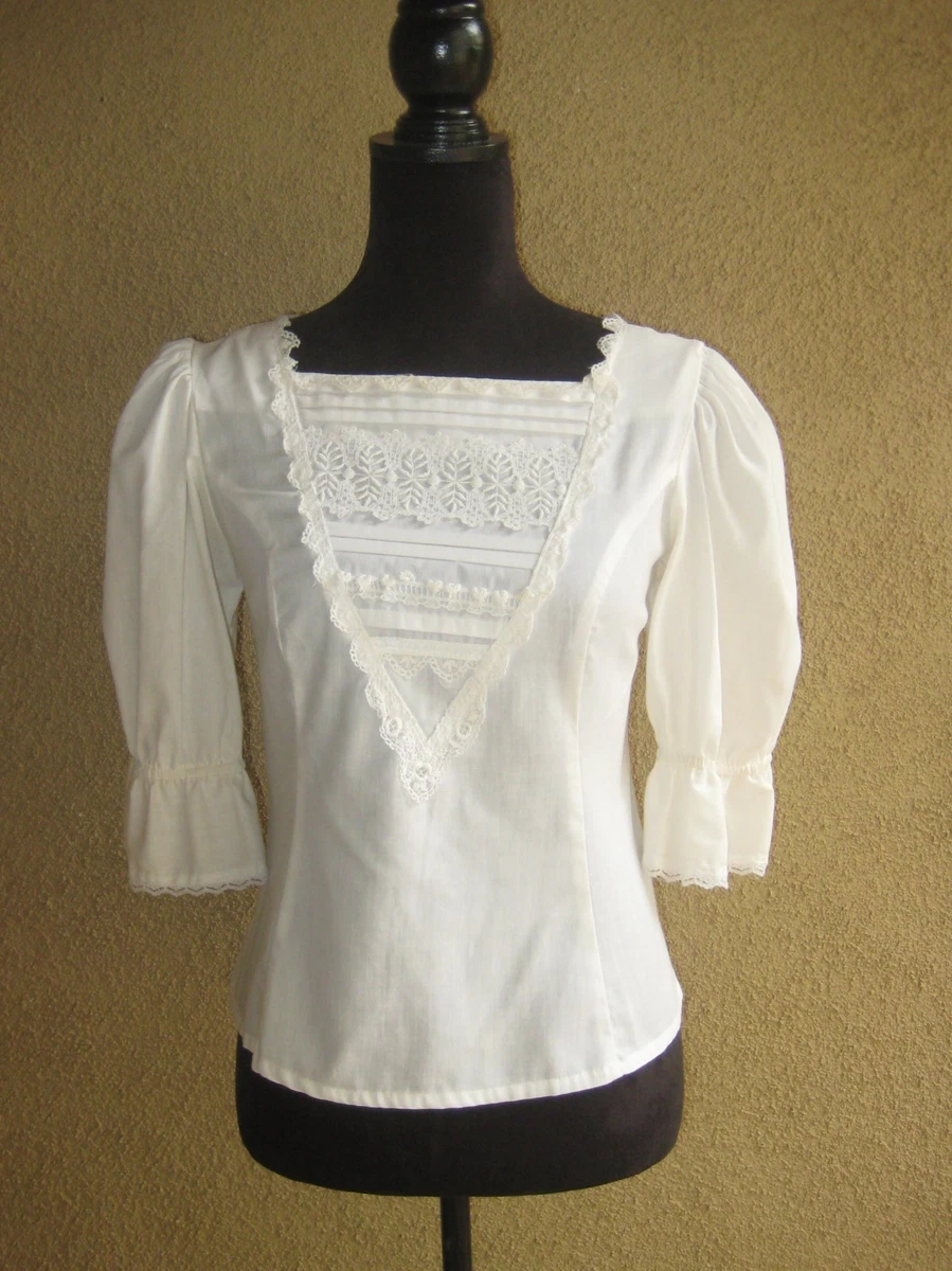 Lace Victorian Vintage Tops for Women for sale | eBay