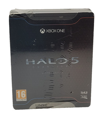 Halo 5 Guardians Limited Steelbook Edition XBox One Neu Sealed Folie beschädigt
