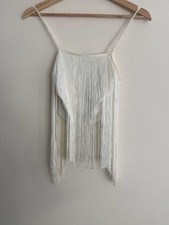 Topshop Crop Festival Style Top Uk Size 6 Brand New with Tags