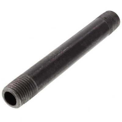 #ad #ad 1 2quot;X 6quot; Long Nipple BLACK IRON PIPE FITTINGS THREADED PLUMBING LOT OF 10 $19.99