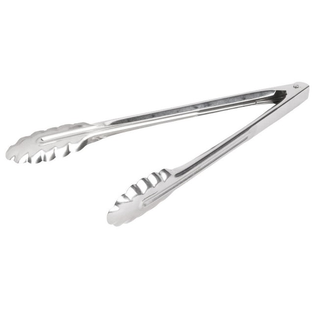 10Inch Stainless Steel Utility Tong, Heavy Duty Kitchen / Serving