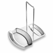 Stainless Steel Spoon Rest Pot Lid Holder Rack Kitchen Utensils Stand Storage