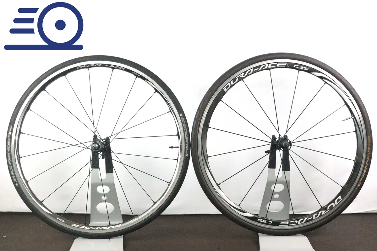 Shimano Dura-Ace WH-9000 C35/C24 Carbon Clincher Rim Brake 11 Speed Wheelset Shimano Dura-Ace WH-9000 C35/C24 Carbon Clincher Rim Brake 11 Speed Wheelset