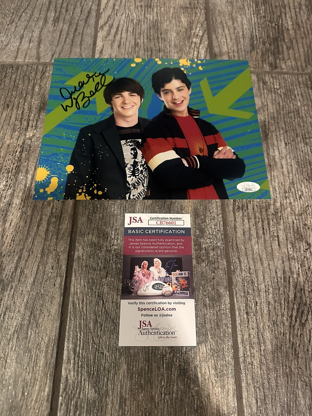 DRAKE BELL SIGNED 8X10 PHOTO AUTOGRAPHED JSA COA ACTOR DRAKE & JOSH SPIDER-MAN 5 