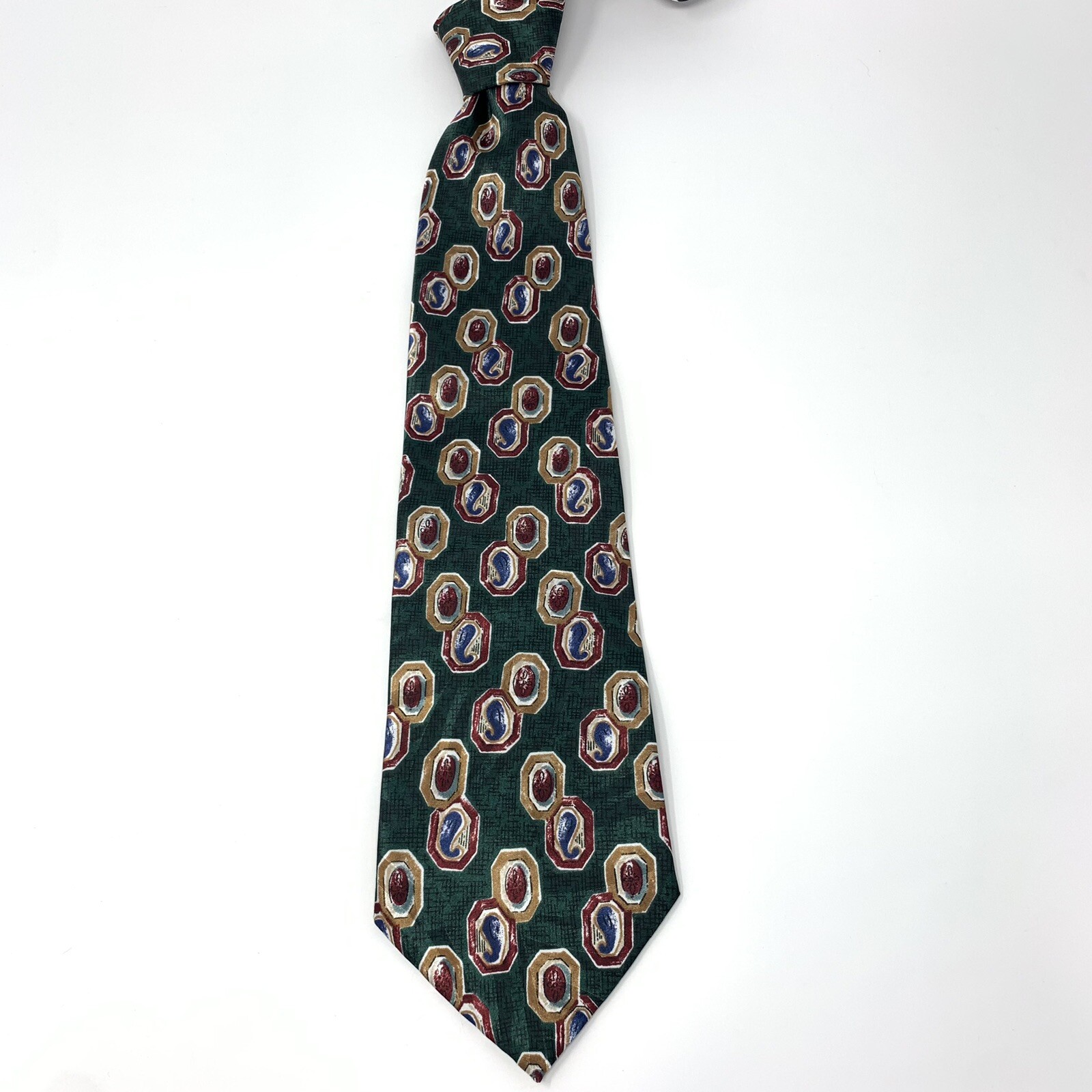 Wembley Green with abstract Pattern Polyester Men… - image 4