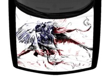 Angel Swordsman Warrior American Flag Truck Hood Wrap Vinyl Car Graphic Decal