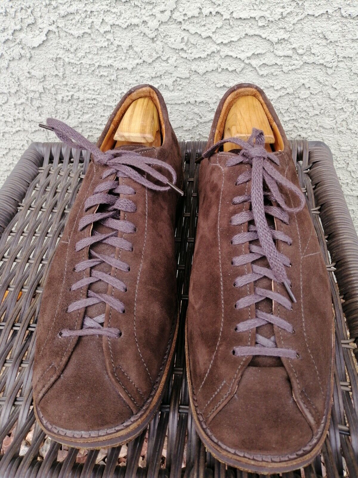 Alden 1952E Brown Suede Crew Oxford