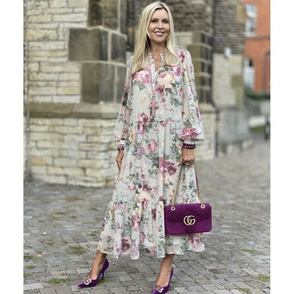 h and m pink chiffon dress This Sellout H&M Dress Has Been All Over Instagram