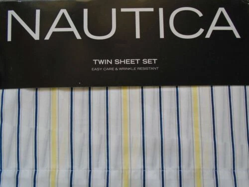 Простыни для кровати Nautica с полосками из полиэстера